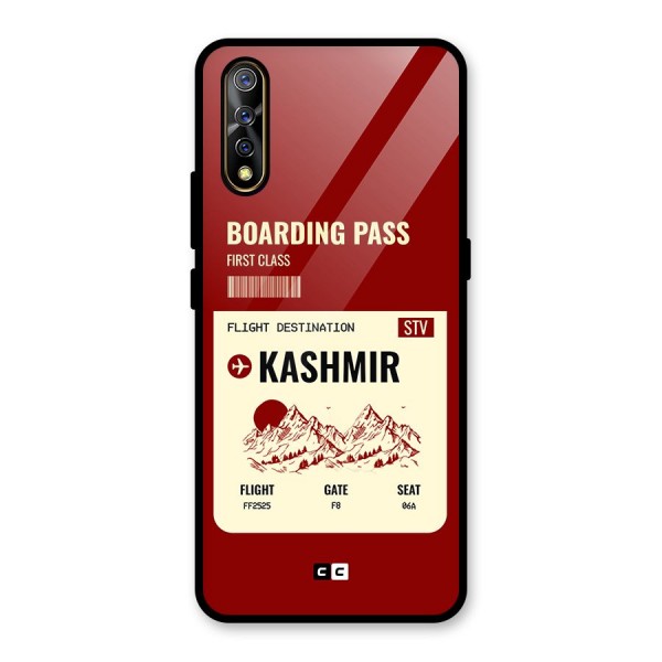 Kashmir Boarding Pass Glass Back Case for Vivo Z1x