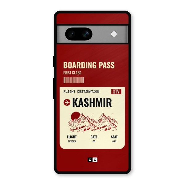 Kashmir Boarding Pass Metal Back Case for Google Pixel 7a