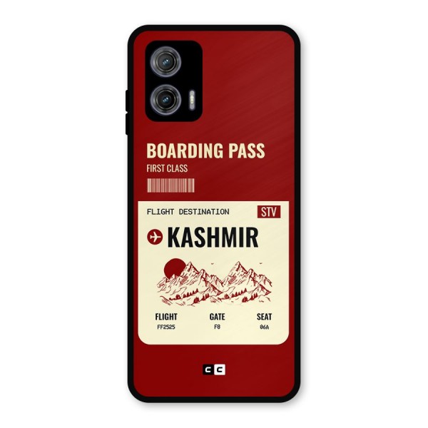 Kashmir Boarding Pass Metal Back Case for Moto G73