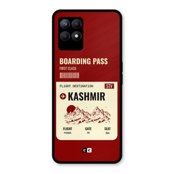 Kashmir Boarding Pass Metal Back Case for Realme 8i