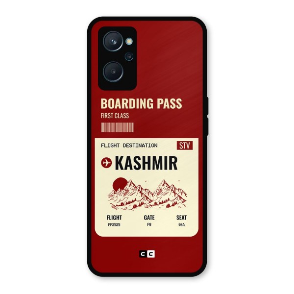 Kashmir Boarding Pass Metal Back Case for Realme 9i