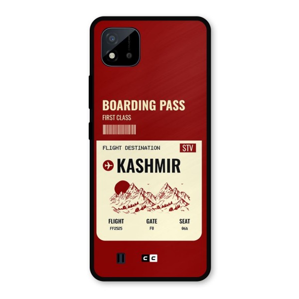 Kashmir Boarding Pass Metal Back Case for Realme C11 2021