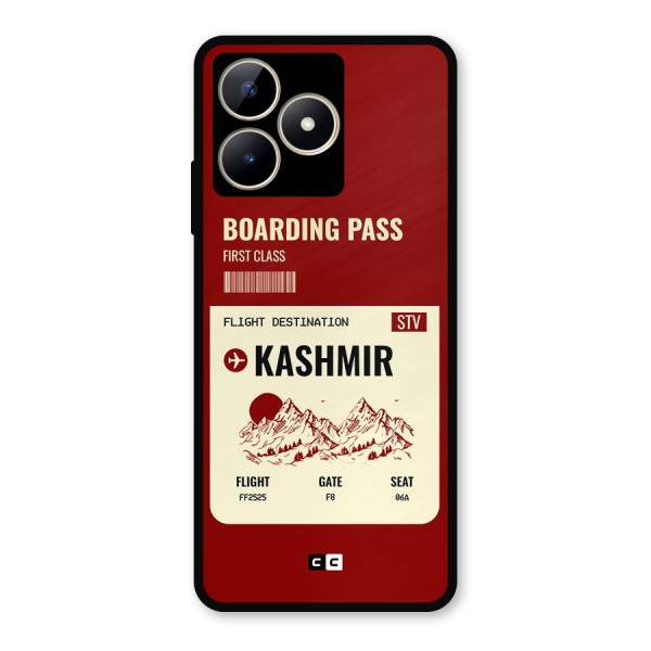 Kashmir Boarding Pass Metal Back Case for Realme C53