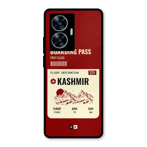 Kashmir Boarding Pass Metal Back Case for Realme C55