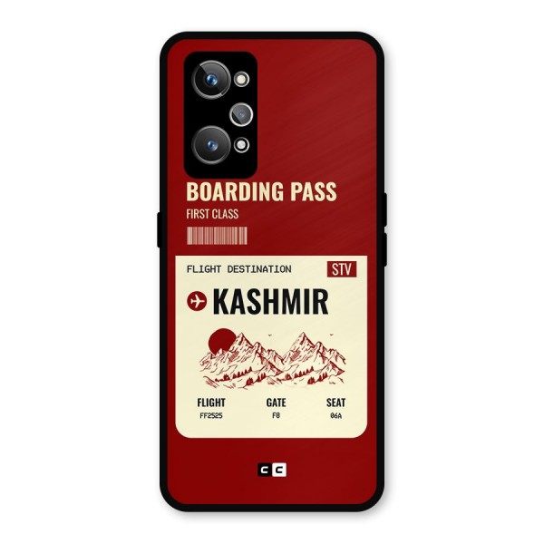 Kashmir Boarding Pass Metal Back Case for Realme GT 2