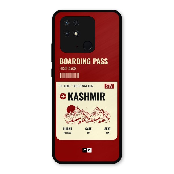 Kashmir Boarding Pass Metal Back Case for Redmi 10