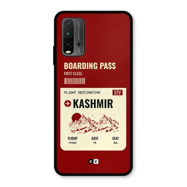 Kashmir Boarding Pass Metal Back Case for Redmi 9 Power