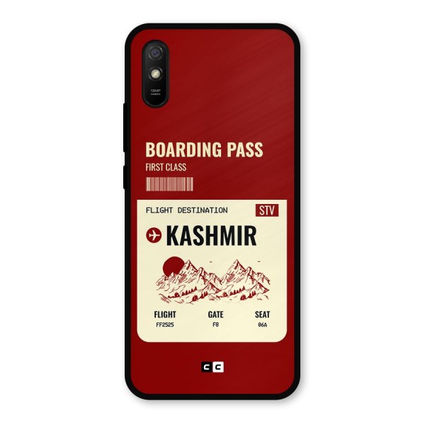 Kashmir Boarding Pass Metal Back Case for Redmi 9i