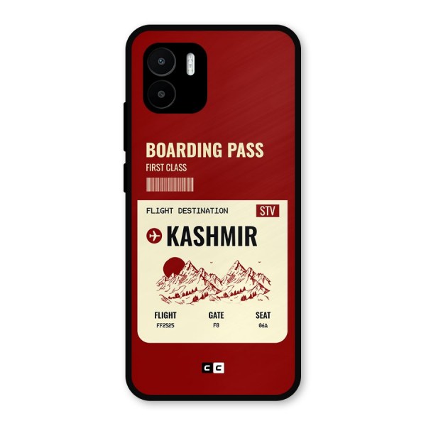 Kashmir Boarding Pass Metal Back Case for Redmi A1