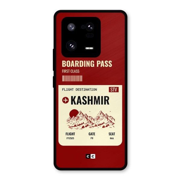 Kashmir Boarding Pass Metal Back Case for Xiaomi 13 Pro