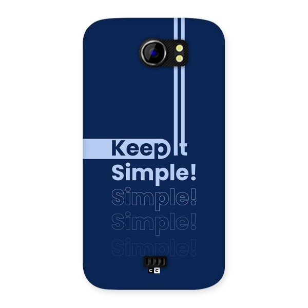 Keep It Simple Back Case for Canvas 2 A110