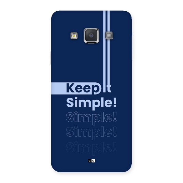 Keep It Simple Back Case for Galaxy A3