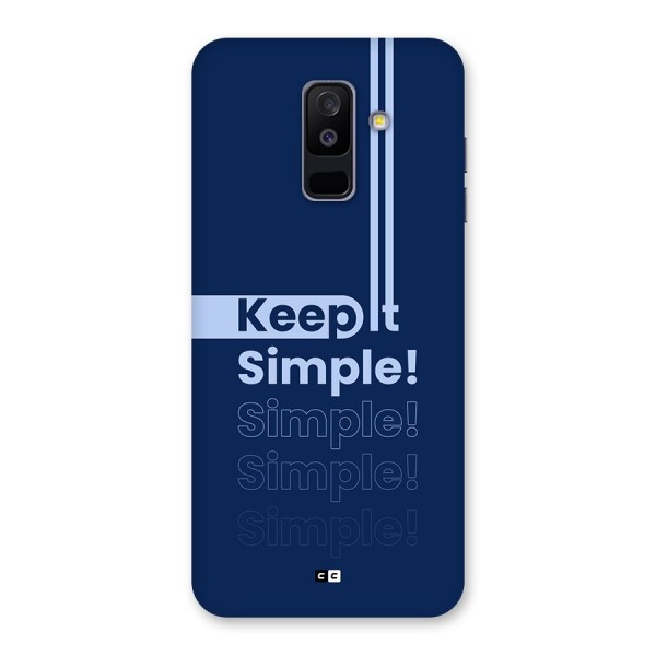 Keep It Simple Back Case for Galaxy A6 Plus