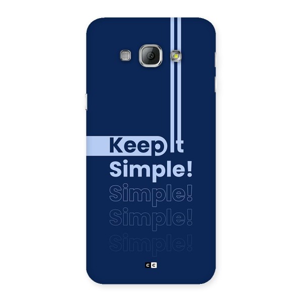 Keep It Simple Back Case for Galaxy A8