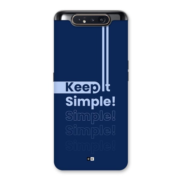 Keep It Simple Back Case for Galaxy A80