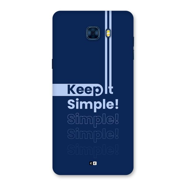 Keep It Simple Back Case for Galaxy C7 Pro