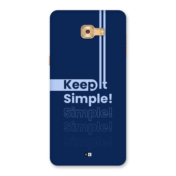 Keep It Simple Back Case for Galaxy C9 Pro