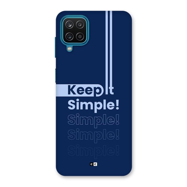 Keep It Simple Back Case for Galaxy F12