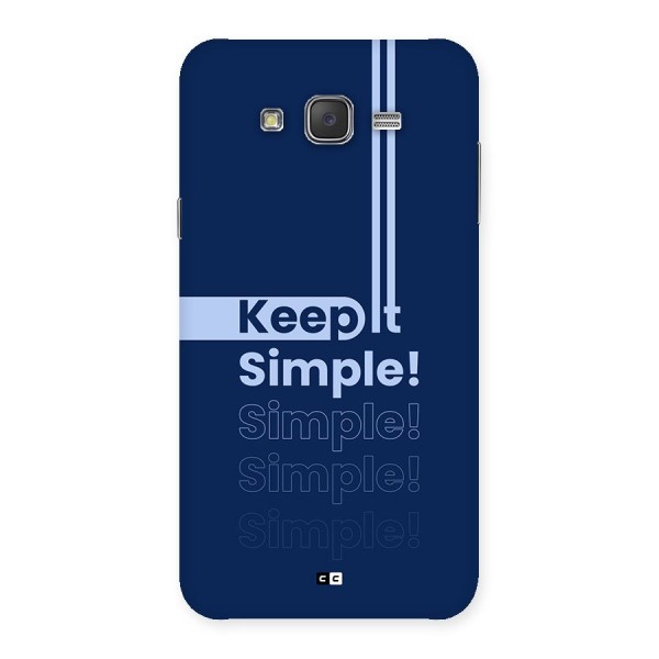 Keep It Simple Back Case for Galaxy J7