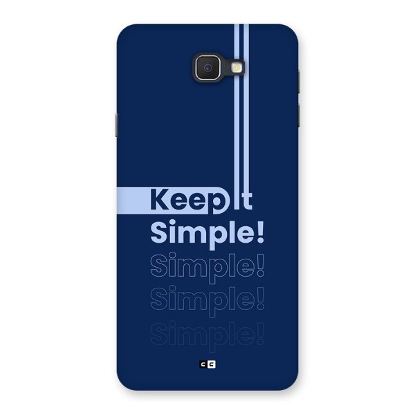 Keep It Simple Back Case for Galaxy J7 Prime