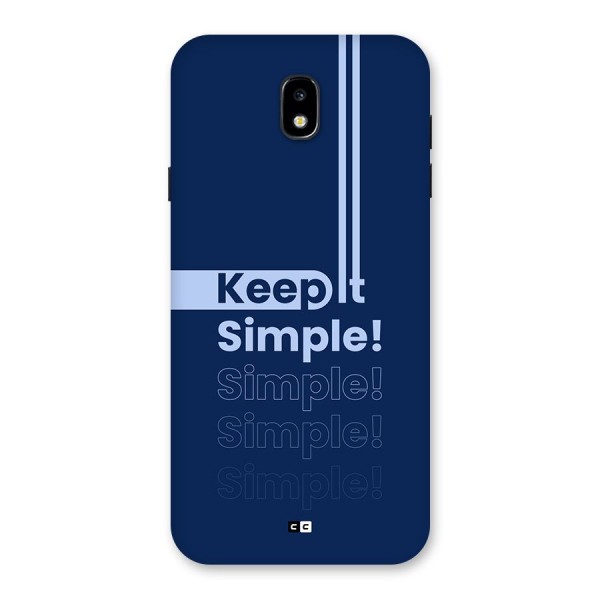 Keep It Simple Back Case for Galaxy J7 Pro