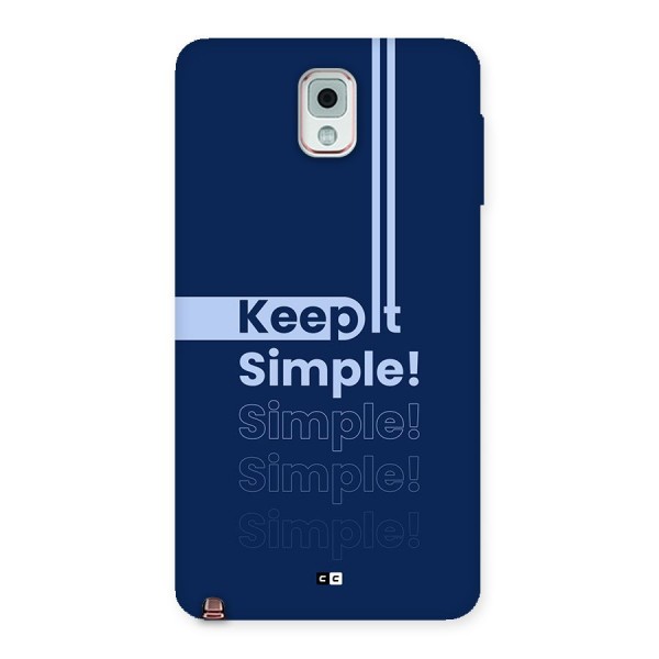 Keep It Simple Back Case for Galaxy Note 3