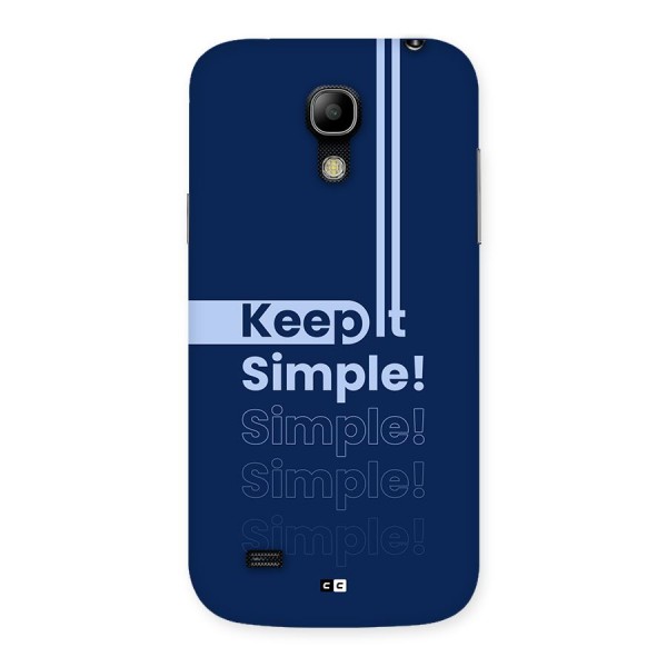 Keep It Simple Back Case for Galaxy S4 Mini