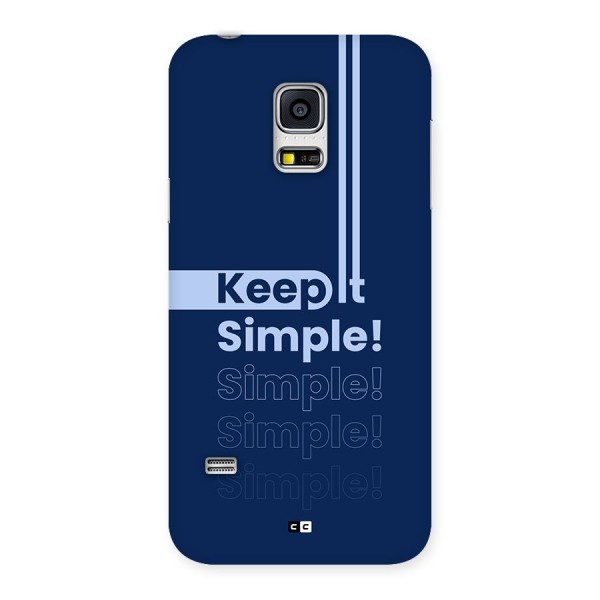 Keep It Simple Back Case for Galaxy S5 Mini