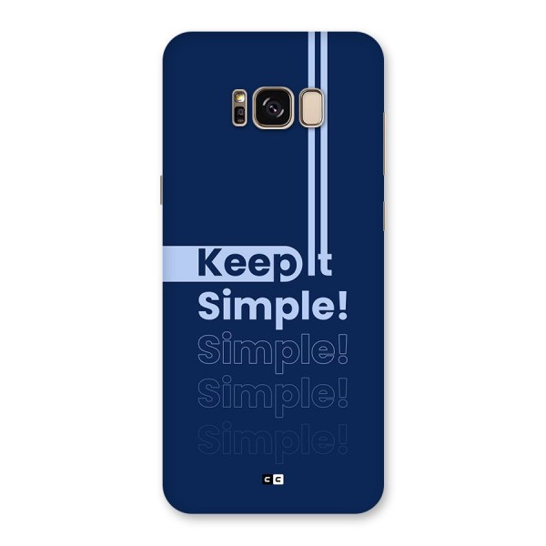 Keep It Simple Back Case for Galaxy S8 Plus