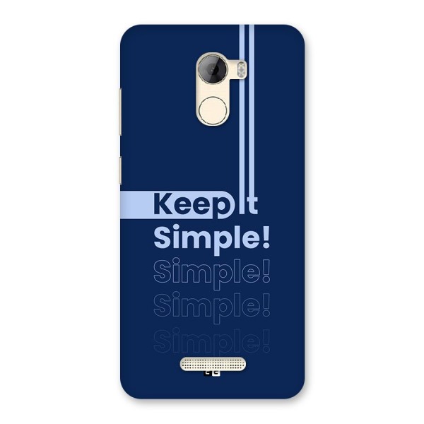 Keep It Simple Back Case for Gionee A1 LIte