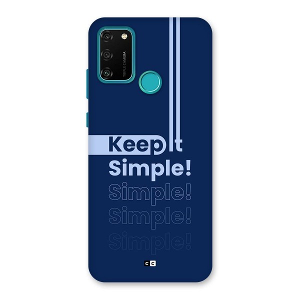 Keep It Simple Back Case for Honor 9A