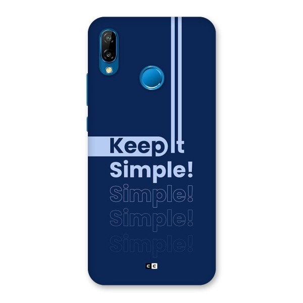 Keep It Simple Back Case for Huawei P20 Lite