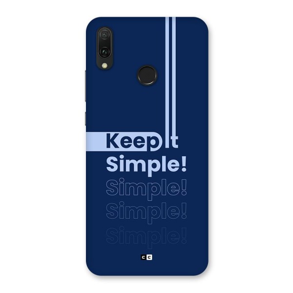 Keep It Simple Back Case for Huawei Y9 (2019)