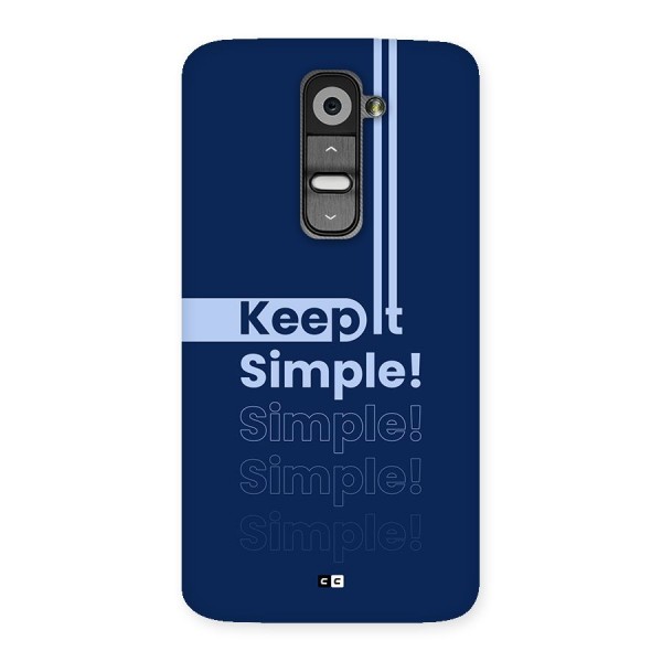 Keep It Simple Back Case for LG G2