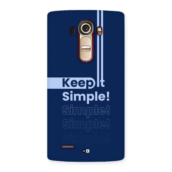 Keep It Simple Back Case for LG G4