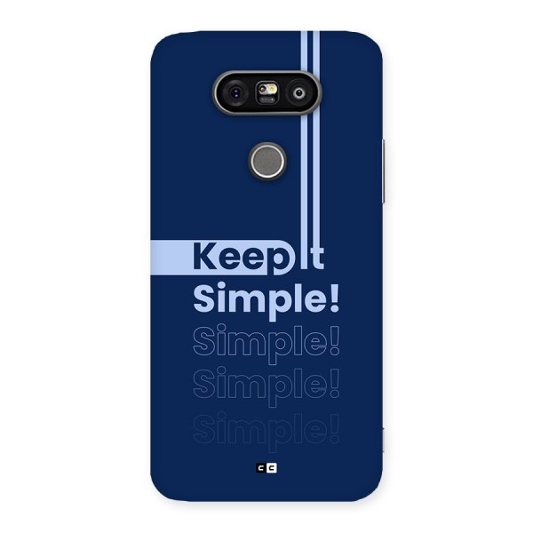 Keep It Simple Back Case for LG G5