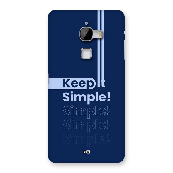 Keep It Simple Back Case for LeTV Le Max