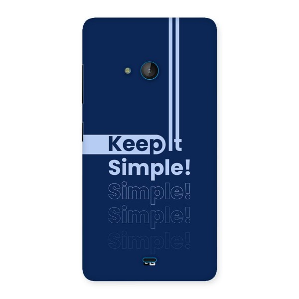 Keep It Simple Back Case for Lumia 540