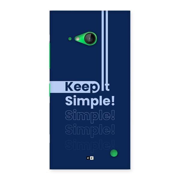 Keep It Simple Back Case for Lumia 730