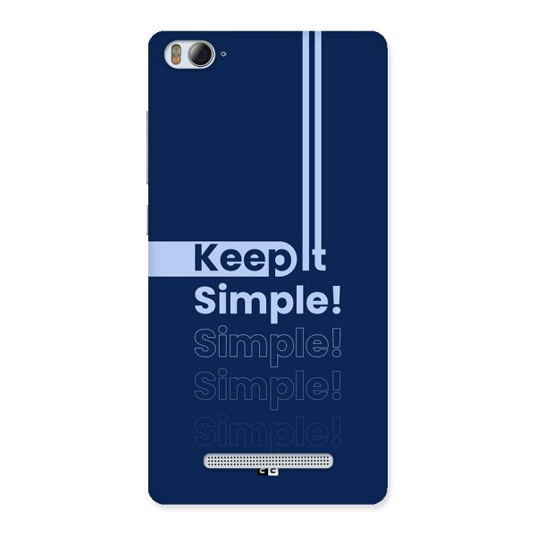 Keep It Simple Back Case for Mi4i