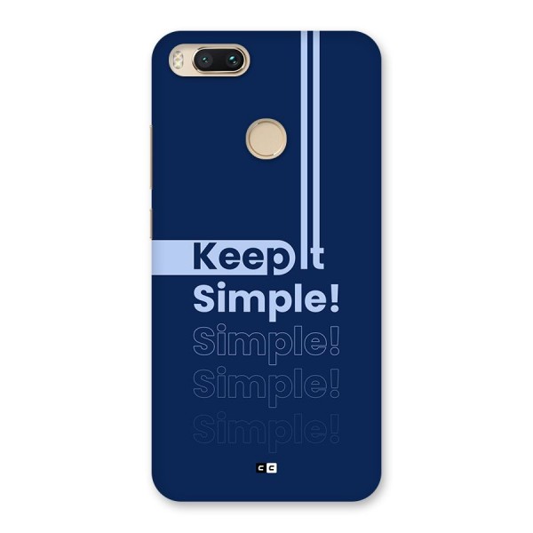 Keep It Simple Back Case for Mi A1