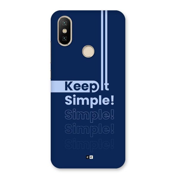 Keep It Simple Back Case for Mi A2