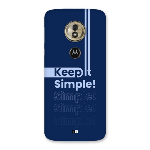 Keep It Simple Back Case for Moto G6 Play