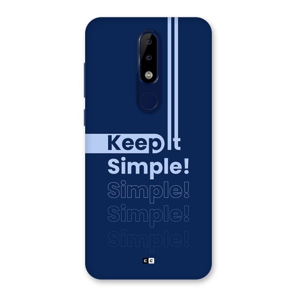 Keep It Simple Back Case for Nokia 5.1 Plus