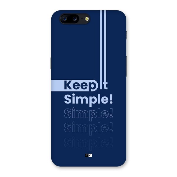 Keep It Simple Back Case for OnePlus 5