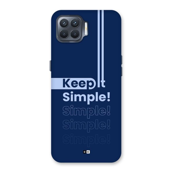 Keep It Simple Back Case for Oppo F17 Pro