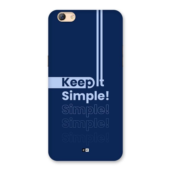 Keep It Simple Back Case for Oppo F3 Plus