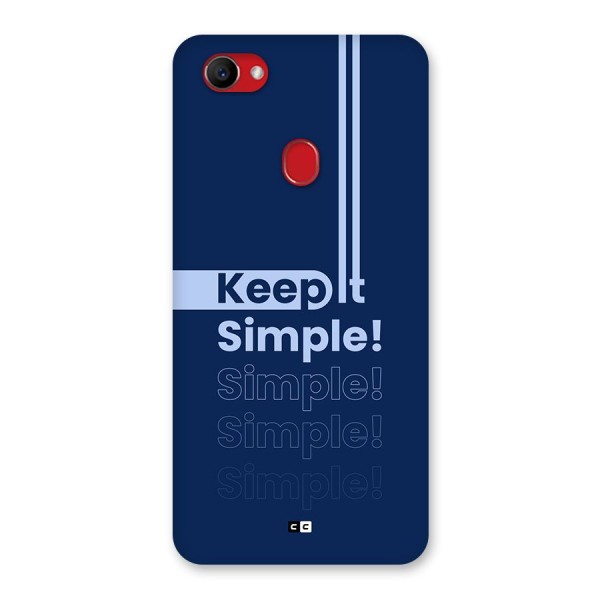 Keep It Simple Back Case for Oppo F7