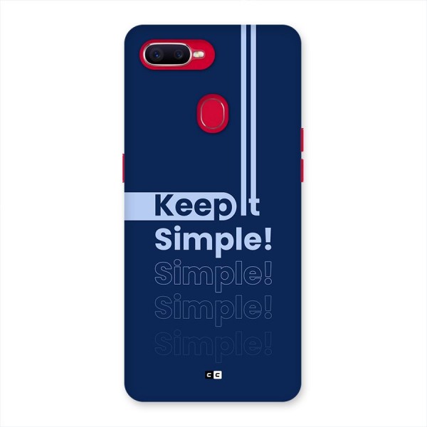 Keep It Simple Back Case for Oppo F9 Pro