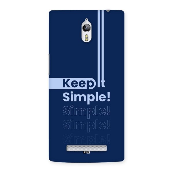 Keep It Simple Back Case for Oppo Find 7